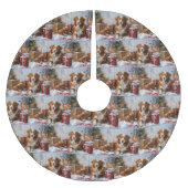 Nova Scotia Eend Toller Hond Kerstfeest Kerstboom Rok (Voorkant)