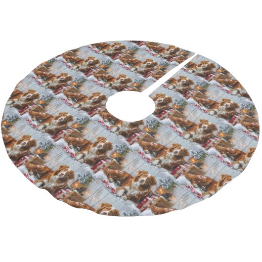 Nova Scotia Eend Toller Hond Kerstfeest Kerstboom Rok (Gekanteld)