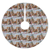 Nova Scotia Eend Toller Hond Kerstfeest Kerstboom Rok (Voorkant)