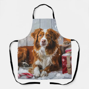 Nova Scotia Eend Toller Hond Kerstfeest Schort