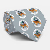 Nova Scotia Eend Toller Kerstcadeaus Stropdas (Opgerold)