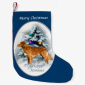 Nova Scotia Eend Toller Kerstmis Kleine Kerstsok (Voorkant)