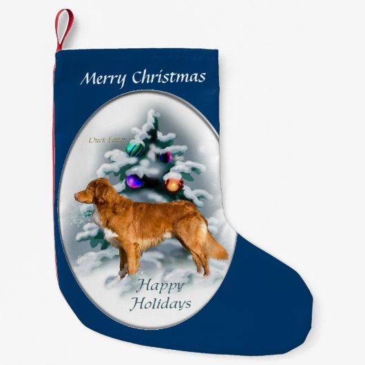 Nova Scotia Eend Toller Kerstmis Kleine Kerstsok (Voorkant)