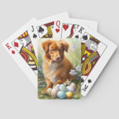 Nova Scotia Eend Toller met Paaseieren Vakantie Pokerkaarten (Achterkant)