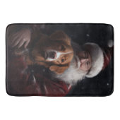 Nova Scotia Eend Toller Met Sinterklaas Feestelijk Badmat (Voorkant)