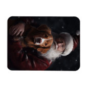 Nova Scotia Eend Toller Met Sinterklaas Feestelijk Magneet (Horizontaal)