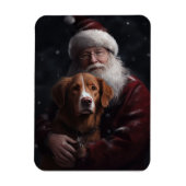 Nova Scotia Eend Toller Met Sinterklaas Feestelijk Magneet (Verticaal)