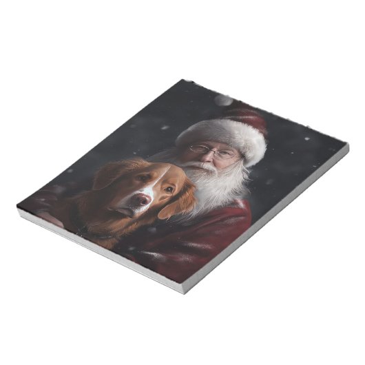 Nova Scotia Eend Toller Met Sinterklaas Feestelijk Notitieblok (Linkerzijde)