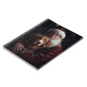 Nova Scotia Eend Toller Met Sinterklaas Feestelijk Notitieboek (Linkerzijde)