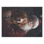 Nova Scotia Eend Toller Met Sinterklaas Feestelijk Tafelkleed (Voorkant (Horizontaal))