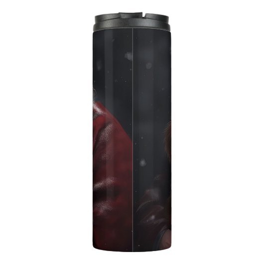 Nova Scotia Eend Toller Met Sinterklaas Feestelijk Thermosbeker (Achterkant)