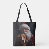 Nova Scotia Eend Toller Met Sinterklaas Feestelijk Tote Bag (Achterkant)