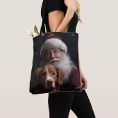 Nova Scotia Eend Toller Met Sinterklaas Feestelijk Tote Bag (Dichtbij)