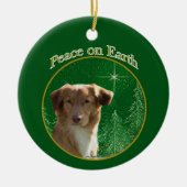 Nova Scotia Eend Tolling Retriever Peace Keramisch Ornament (Voorkant)