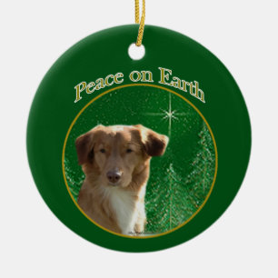 Nova Scotia Eend Tolling Retriever Peace Keramisch Ornament