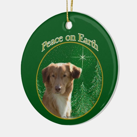 Nova Scotia Eend Tolling Retriever Peace Keramisch Ornament (Links)