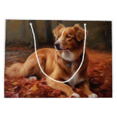 Nova Scotia eendendrager in de herfst laat Herfst Groot Cadeauzakje (Achterkant)