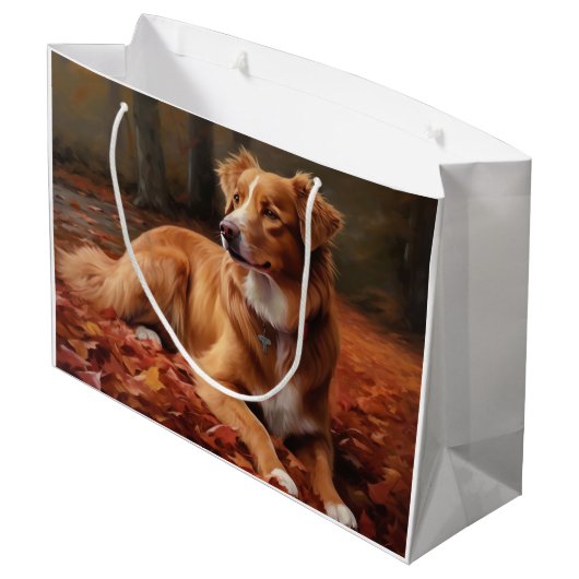 Nova Scotia eendendrager in de herfst laat Herfst Groot Cadeauzakje (Achterkant Gekanteld)