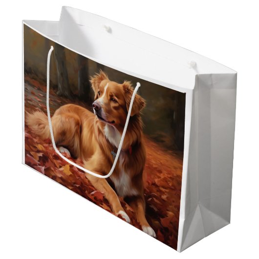 Nova Scotia eendendrager in de herfst laat Herfst Groot Cadeauzakje (Voorkant Gekanteld)