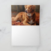 Nova Scotia eendendrager in de herfst laat Herfst Kaart (Binnen)