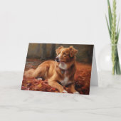 Nova Scotia eendendrager in de herfst laat Herfst Kaart (Voorkant)