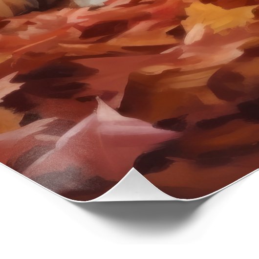 Nova Scotia eendendrager in de herfst laat Herfst Perfect Poster (Hoek)