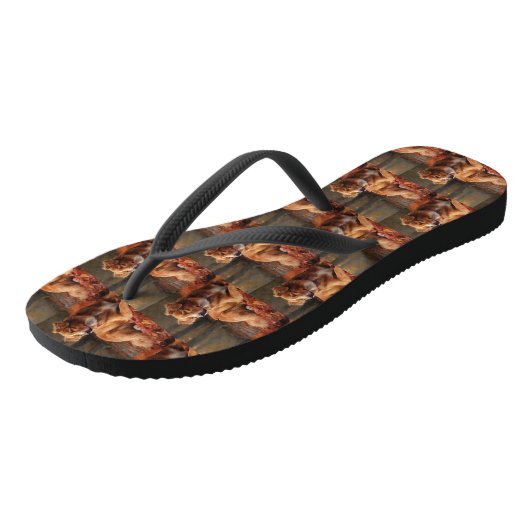 Nova Scotia eendendrager in de herfst laat Herfst Teenslippers (Schuin)