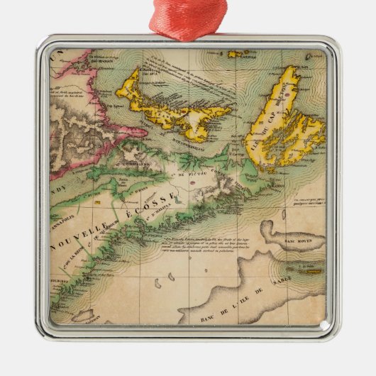 Nova Scotia en New Brunswick 44 Metalen Ornament (Voorkant)