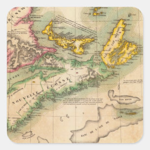 Nova Scotia en New Brunswick 44 Vierkante Sticker