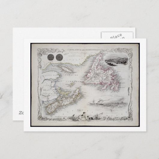 Nova Scotia en Newfoundland, uit een serie van wer Briefkaart (Voorkant / Achterkant)