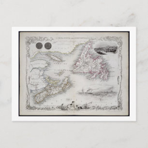 Nova Scotia en Newfoundland, uit een serie van wer Briefkaart