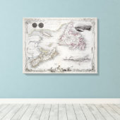 Nova Scotia en Newfoundland, uit een serie van wer Canvas Afdruk (Insitu (Houten vloer))