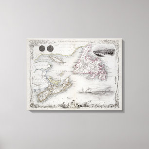 Nova Scotia en Newfoundland, uit een serie van wer Canvas Afdruk