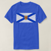 Nova Scotia Flag Canada  Fade T-shirt (Design voorkant)