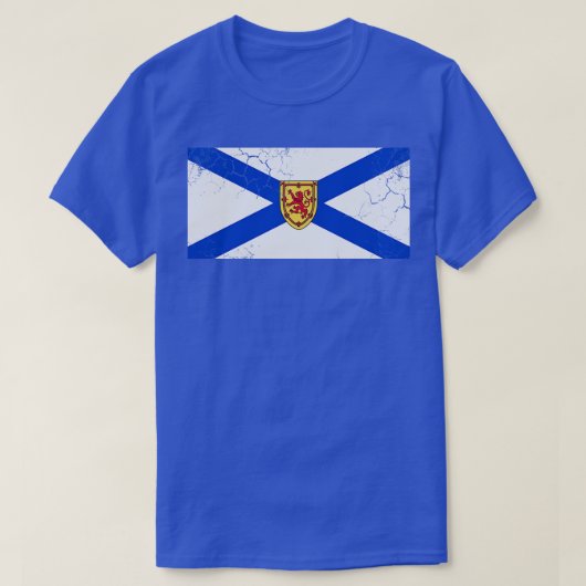 Nova Scotia Flag Canada  Fade T-shirt (Design voorkant)