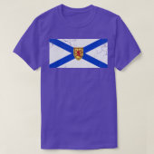 Nova Scotia Flag Canada  Fade T-shirt (Design voorkant)