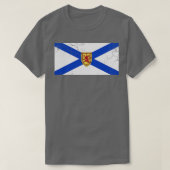 Nova Scotia Flag Canada  Fade T-shirt (Design voorkant)