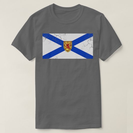 Nova Scotia Flag Canada  Fade T-shirt (Design voorkant)