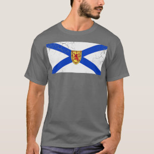 Nova Scotia Flag Canada Fade T-shirt