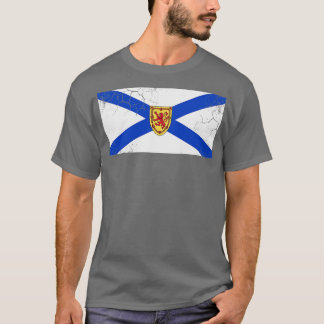 Nova Scotia Flag Canada Fade T-shirt