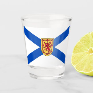 Nova Scotia flag halifax canada shot glass Glas