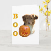 Nova Scotia Halloween BOO Kaart (Gele Bloem)