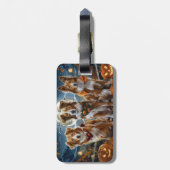 Nova Scotia Halloween Griezelen Bagagelabel (Achterkant verticaal)
