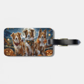 Nova Scotia Halloween Griezelen Bagagelabel (Achterkant horizontaal)