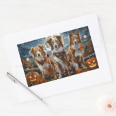 Nova Scotia Halloween Spokenstering Rechthoekige Sticker (Envelop)