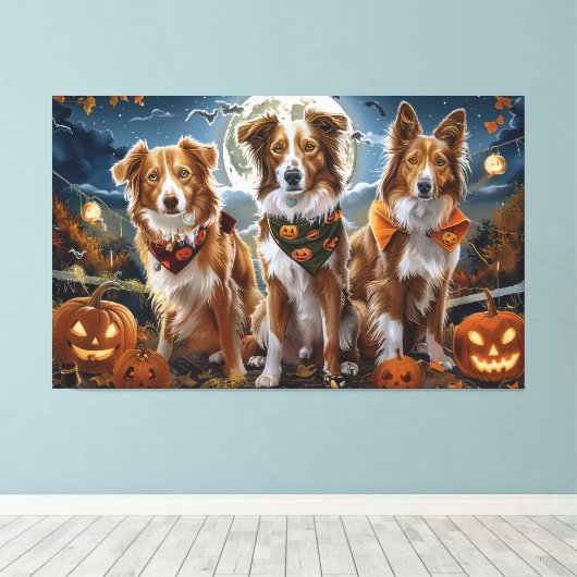 Nova Scotia Halloween Spooky Canvas Afdruk (Insitu (Houten vloer))