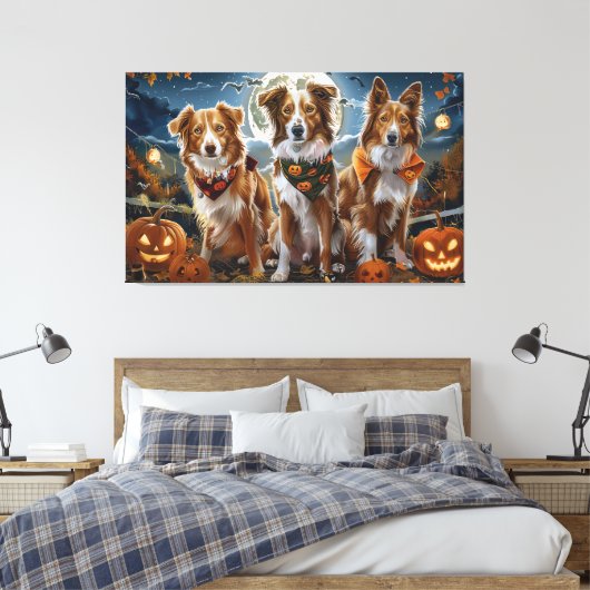 Nova Scotia Halloween Spooky Canvas Afdruk (Insitu (Slaapkamer))
