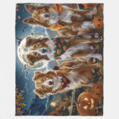 Nova Scotia Halloween Spooky Fleece Deken (Voorkant)