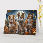 Nova Scotia Halloween Spooky Kaart (Gele Bloem)