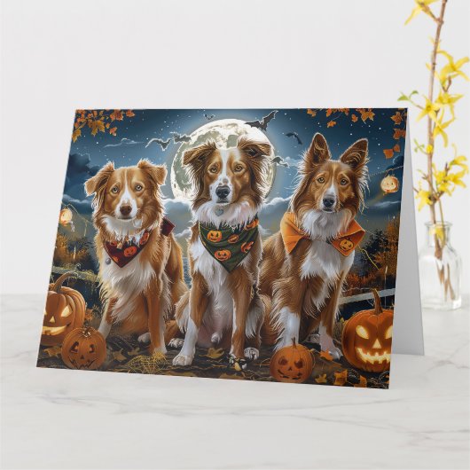 Nova Scotia Halloween Spooky Kaart (Gele Bloem)